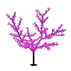Светодиодное дерево Сакура, 1728LED, высота 3,6м, диаметр кроны 3,0м, фиолетовые светодиоды, IP 65, понижающий трансформатор в комплекте, NEON-NIGHT