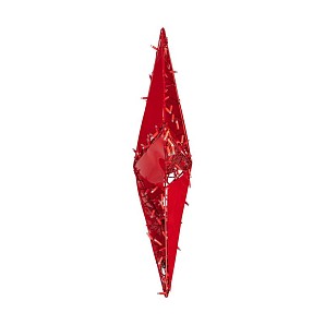 Светодиодная фигура Звезда 100 см, 200 светодиодов, с трубой и подвесом, цвет свечения красный NEON-NIGHT