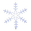 Фигура световая Большая Снежинка цвет синий, размер 95x95 см NEON-NIGHT