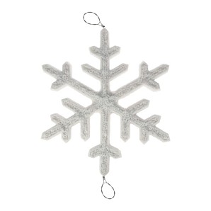 Акриловая светодиодная фигура Снежинка 60 см, белая LED-ICE