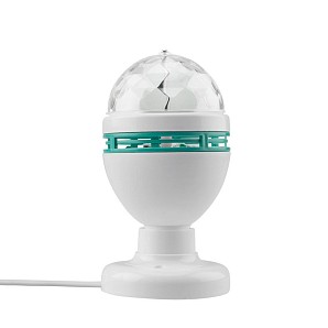 Диско-лампа светодиодная e27, подставка с цоколем e27 в комплекте, 230 В