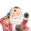 Керамическая фигурка Дед Мороз в санях 30,5х12,2х17,2 см