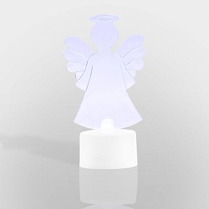Фигура светодиодная на подставке Ангел 2D, RGB