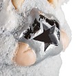 Керамическая фигурка Снегурочка со звездой 7,5x7,5x18 см