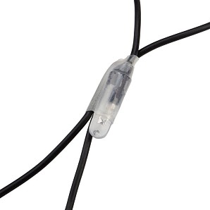 Гирлянда Сеть 2х0,7м, черный ПВХ, 176 LED Белые(контроллер в комплекте)